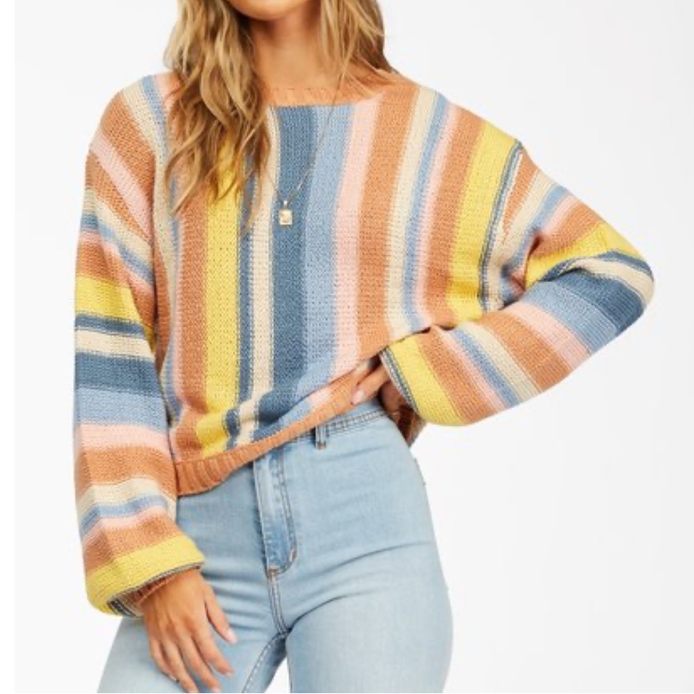 BILLABONG WOMEN’S SEEING DOUBLE SWEATER Size L